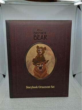 RARE Disney's Brother Bear Storybook Ornament Set of 5 Koda Kenai Rutt Tug Tuke